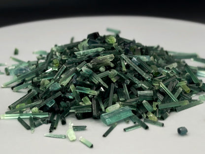 Green Tourmaline Needles