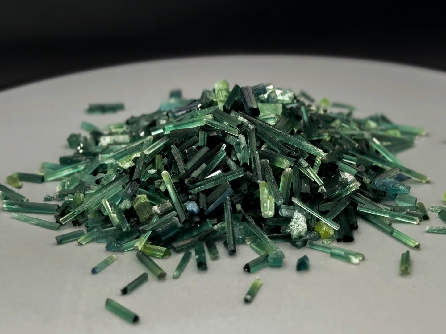Green Tourmaline Needles
